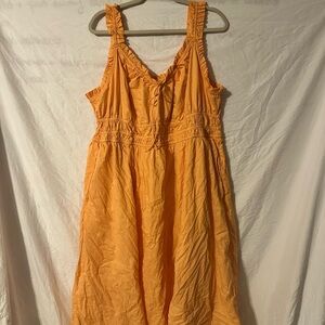 Old Navy Vibrant Orange Maxi Dress